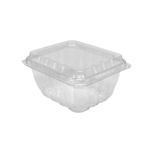 Clear plastic food container for packaging and storage solutions